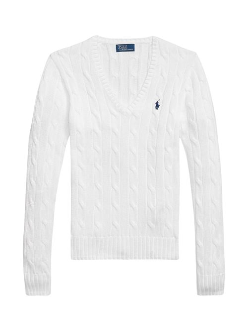 Cable knit sweater with logo RALPH LAUREN | 211971870003